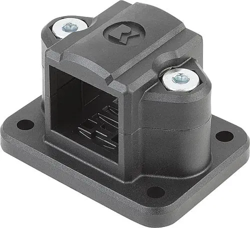 Produktfoto 1 von ROHRVERBINDER MIT FLANSCH THERMOPLAST, FÜR VIERKANTROHRE, KOMP:STAHL, A=30