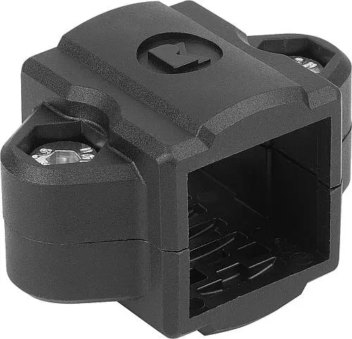 Produktfoto 1 von ROHRVERBINDER GERADE THERMOPLAST, FÜR VIERKANTROHRE, KOMP:STAHL