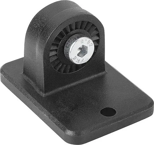 Produktfoto 1 von ROHRVERBINDER MIT FUß H=75 G=75 THERMOPLAST, KOMP:STAHL