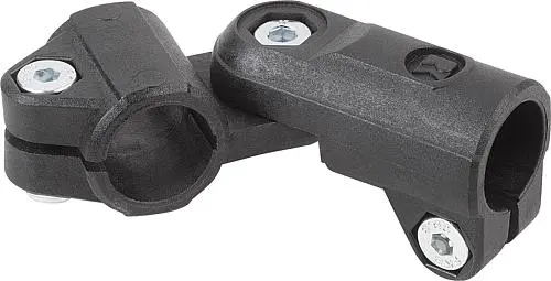 Produktfoto 1 von ROHRVERBINDER, GELENK FÜR RUNDROHRE, THERMOPLAST, KOMP:STAHL, A=30
