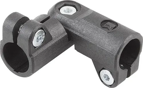 Produktfoto 1 von ROHRVERBINDER GELENK, FÜR RUNDROHRE, THERMOPLAST, KOMP:STAHL, A=30