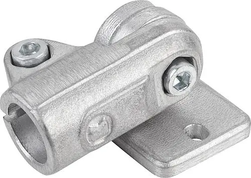 Produktfoto 1 von ROHRVERBINDER MIT GELENKFUß G=75 ALUMINIUM, FÜR RUNDROHRE, A=25,1