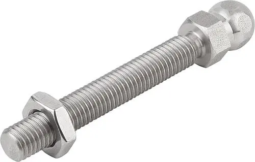 Produktfoto 1 von GEWINDESPINDEL FÜR GELENKFÜßE M06X30, EDELSTAHL