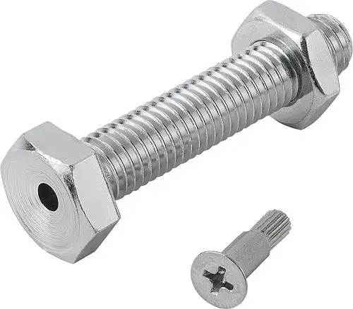 Produktfoto 1 von GEWINDESPINDEL FÜR STELLFÜßE D1=M10X25 STAHL, ECO L1=30