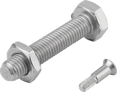 Produktfoto 1 von GEWINDESPINDEL FÜR STELLFÜßE D1=M10X25 EDELSTAHL, ECO L1=30