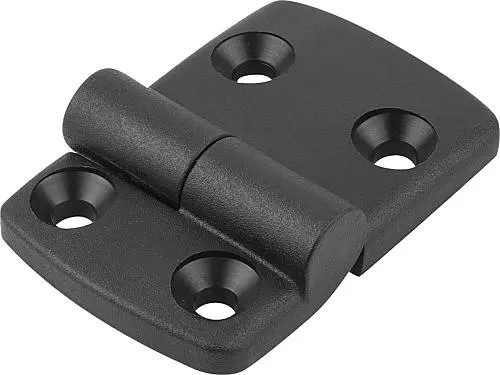 SCHARNIER AUSHÄNGBAR, LINKS 96X48, THERMOPLAST SCHWARZ, KOMP:EDELSTAHL, A1=32,5, A2=22,5, A3=57,5, A4=38,5