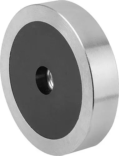 Produktfoto 1 von MAGNET FLACHGREIFER D1=M10 H=15 NDFEB, RUND, KOMP:STAHL, D=75