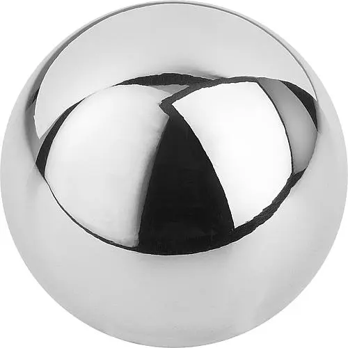 Produktfoto 1 von KUGELKNOPF DIN319 D1=16, FORM:K MIT PASSBOHRUNG D=6, ALUMINIUM POLIERT