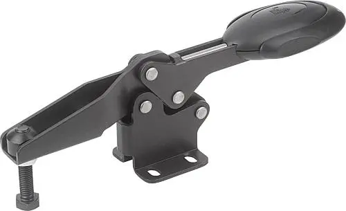 Produktfoto 1 von SCHNELLSPANNER HORIZONTAL MIT SICHERHEITSVERRIEG., FUß WAAGRECHT F1=2200, VERSTELLB. ANDRUCKSPINDEL