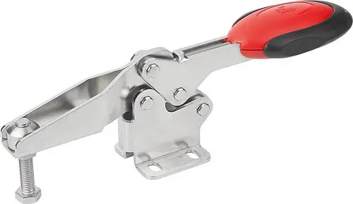 Produktfoto 1 von SCHNELLSPANNER HORIZONTAL MIT SICHERHEITSVERRIEG., FUß WAAGRECHT F1=2000, VERSTELLB. ANDRUCKSPINDEL