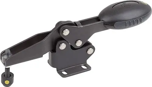 Produktfoto 1 von SCHNELLSPANNER HORIZONTAL ANTISTATISCH, FUß WAAGRECHT F1=2000, VERSTELLB. ANDRUCKSPINDEL M08X45, STAHL