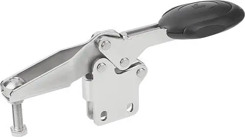 Produktfoto 1 von SCHNELLSPANNER HORIZONTAL MIT SICHERHEITSVERRIEG., FUß SENKRECHT F1=2000, VERSTELLB. ANDRUCKSPINDEL