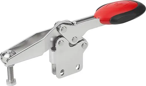 Produktfoto 1 von SCHNELLSPANNER HORIZONTAL MIT SICHERHEITSVERRIEG., FUß SENKRECHT F1=1350, VERSTELLB. ANDRUCKSPINDEL