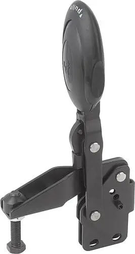 Produktfoto 1 von SCHNELLSPANNER VERTIKAL MIT SICHERHEITSVERRIEG., FUß SENKRECHT F1=2000, VERSTELLB. ANDRUCKSPINDEL
