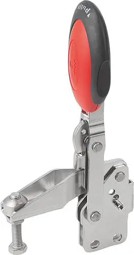 Produktfoto 1 von SCHNELLSPANNER VERTIKAL MIT SICHERHEITSVERRIEG., FUß SENKRECHT F1=1350, VERSTELLB. ANDRUCKSPINDEL