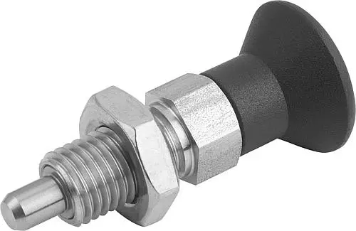 Produktfoto 1 von ARRETIERBOLZEN GR.5 D1=M24X2, D=16, FORM:B OHNE RASTNUT MIT KONTERMUTTER, EDELSTAHL GEHÄRTET, KOMP:THERMOPLAST