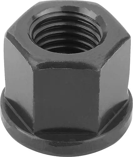 Produktfoto 1 von SECHSKANTMUTTER 1,5D HOCH DIN6331, M16, SW=24, VERGÜTUNGSSTAHL 10 BLANK (SCHWARZ)
