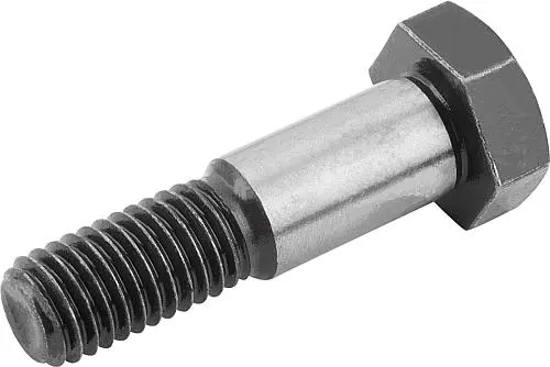 SECHSKANT-PASSSCHRAUBE MIT LANGEM GEWINDEZAPFEN ÄHNLICH DIN609, D1=11, D=M10, L=80, SW=17, STAHL BRÜNIERT
