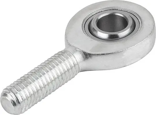 Produktfoto 1 von GELENKKOPF DIN ISO 12240-4 MIT GLEITLAGERUNG M08X22 LINKSGEWINDE, D=8 -0,008, AUTOM.STAHL VERZINKT,