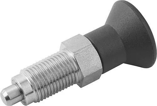 Produktfoto 1 von ARRETIERBOLZEN PREMIUM MIT ZYL. ARRETIERSTIFT GR.1 D1=M10X1, D=5, FORM:A OHNE RASTNUT OHNE KONTERMUTTER,