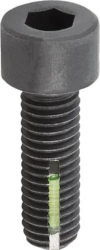 ZYLINDERSCHRAUBE MIT INNENSECHSKANT, DIN EN ISO4762, MIT GEWINDESICHERUNG M10X25, STAHL 8.8 BLANK (SCHWARZ)
