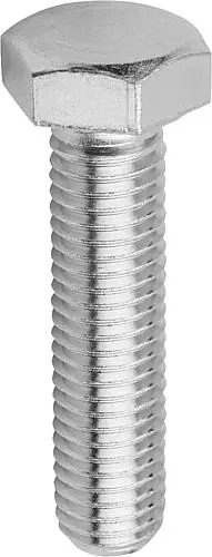 SECHSKANTSCHRAUBE DIN933, GEWINDE DURCHGÄNGIG M10X45, STAHL 8.8 GALVANISCH VERZINKT