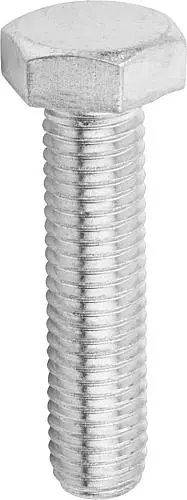 SECHSKANTSCHRAUBE DIN933, GEWINDE DURCHGÄNGIG M08X80, STAHL 10.9 GALVANISCH VERZINKT