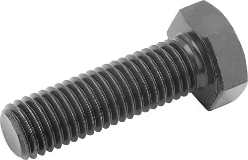 SECHSKANTSCHRAUBE DIN933, GEWINDE DURCHGÄNGIG M16X45, STAHL 12.9 BLANK (SCHWARZ)