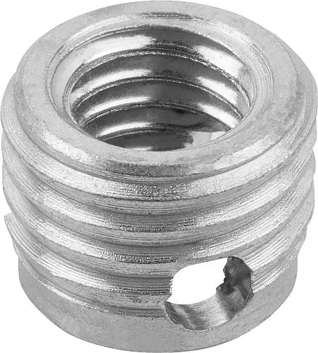 GEWINDEEINSATZ SELBSTSCHNEIDEND, MIT SCHNEIDBOHRUNG, M03, L=4, STAHL