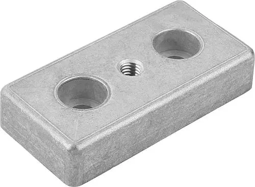 Produktfoto 1 von FUßPLATTE, TYP I, M08 80X80X16, BN=8, ZINK BLANK