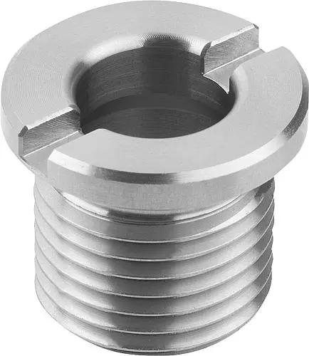 Produktfoto 1 von AUFNAHMEBUCHSE FÜR KUGELSPERRBOLZEN D=6, M=M12x1,5, EDELSTAHL BLANK