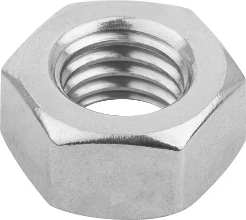 Produktfoto 1 von SECHSKANTMUTTER MIT KLEMMSTÜCK ÄHNLICH DIN980, M04, SW=7, FORM:V, EDELSTAHL A2 70 BLANK