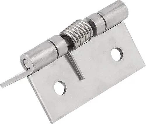 Produktfoto 1 von FEDERSCHARNIER FEDER ÖFFNEND A=50, B=50, EDELSTAHL BLANK