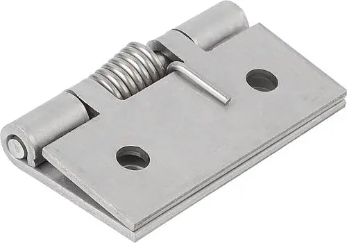 Produktfoto 1 von FEDERSCHARNIER FEDER SCHLIEßEND A=50, B=50, EDELSTAHL BLANK