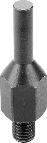 AUFLAGEBOLZEN STIFTFORM, FORM:A AUSSENGEWINDE D=M10, D1=6, H=30, SW=17, VERGÜTUNGSSTAHL VERGÜTET UND BRÜNIERT