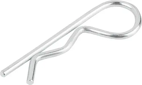 Produktfoto 1 von FEDERSTECKER ÄHNLICH DIN11024, FORM:E MIT EINFACHER WINDUNG, D1=4, D3=4,5, D4=16-20, STAHL VERZINKT