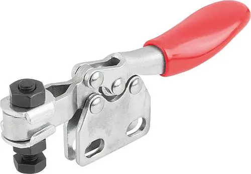 Produktfoto 1 von SCHNELLSPANNER MINI L=79 STAHL, FUß SENKRECHT, KOMP:KUNSTSTOFF, ROT, F2=500