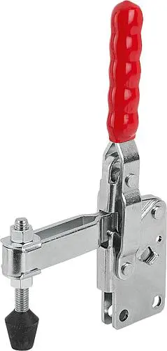 Produktfoto 1 von SCHNELLSPANNER, FUß SENKRECHT, STANDARD, F2=4000, VERSTELLB. ANDRUCKSPINDEL M10X85, STAHL VERZINKT,