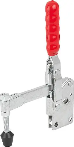 Produktfoto 1 von SCHNELLSPANNER VERTIKAL VERTIKAL, FUß SENKRECHT F2=4000, VOLLER HALTEARM M10X85, STAHL VERZINKT, KOMP:KUNSTSTOFF