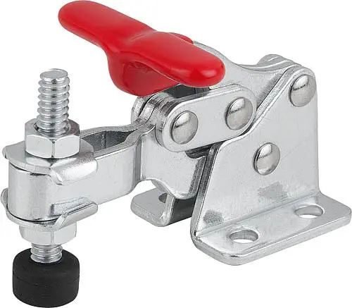 Produktfoto 1 von SCHNELLSPANNER VERTIKAL MINI, FUß WAAGRECHT F2=1200, VERSTELLB. ANDRUCKSPINDEL M05X37, FORM:A, STAHL
