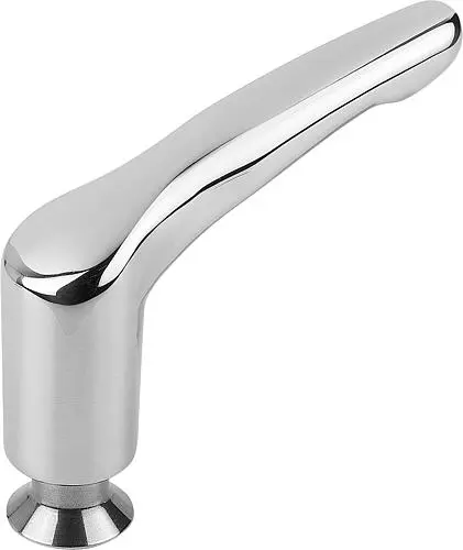 KLEMMHEBEL HYGIENIC USIT® MIT BUND GR.3 M12, EDELSTAHL 1.4404 POLIERT, KOMP:70 EPDM 295