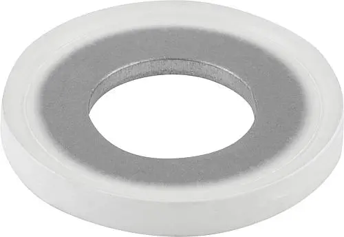 DICHT-UND UNTERLEGSCHEIBE HYGIENIC USIT®, D=10,1, EDELSTAHL 1.4404, KOMP:70 EPDM 253815 WEISS EHEDG