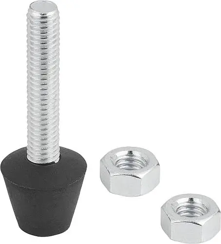 Produktfoto 1 von ANDRUCKSPINDEL MIT DRUCKSTÜCK, M06, L=44, STAHL, KOMP:NEOPREN