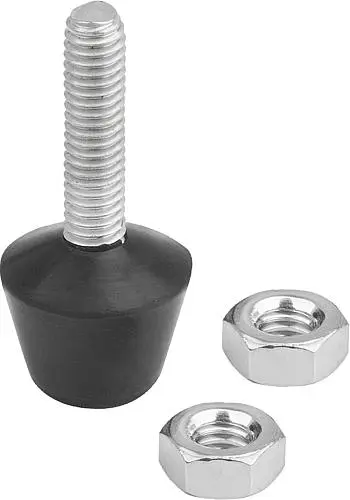 Produktfoto 1 von ANDRUCKSPINDEL MIT DRUCKSTÜCK, M04, L=42, STAHL, KOMP:NEOPREN