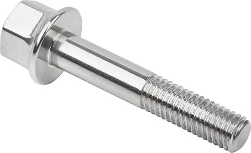 SECHSKANTSCHRAUBE FORM:B MIT SCHAFT HYGIENIC USIT® M05X30, EDELSTAHL 1.4404 POLIERT EHEDG
