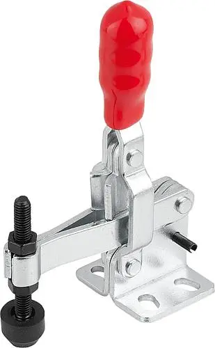 Produktfoto 1 von SCHNELLSPANNER VERTIKAL STANDARD, FUß WAAGRECHT F1=800, FESTE ANDRUCKSPINDEL M05X35, STAHL VERZINKT UND PASSIVIERT,