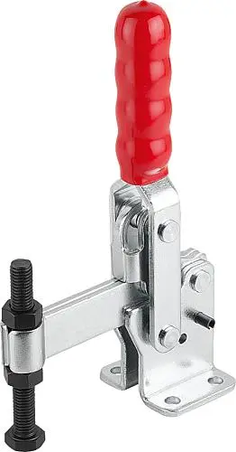 Produktfoto 1 von SCHNELLSPANNER VERTIKAL STANDARD, FUß WAAGRECHT F1=4400, FESTE ANDRUCKSPINDEL M12X100, STAHL VERZINKT UND PASSIVIERT,