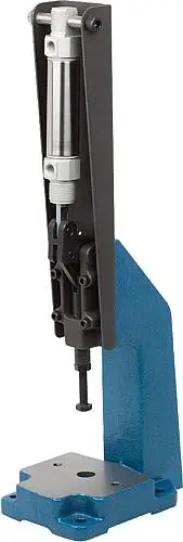 Produktfoto 1 von KNIEHEBELPRESSE PNEUMATISCH, FORM:A, F2=6000, STAHL, KOMP:STAHL