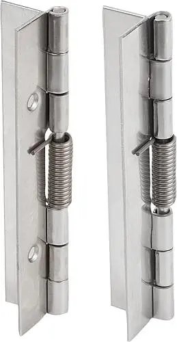 Produktfoto 1 von FEDERSCHARNIER FEDER ÖFFNEND A=40, B=120, FORM:B MIT BOHRUNG, ALUMINIUM BLANK