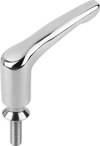 KLEMMHEBEL HYGIENIC USIT® MIT BUND GR.1 M06X20, EDELSTAHL 1.4404 POLIERT, KOMP:70 EPDM 295